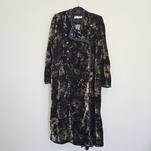 Free People Hazel Velvet Duster - XL - New without Tags - Picture 2 of 8